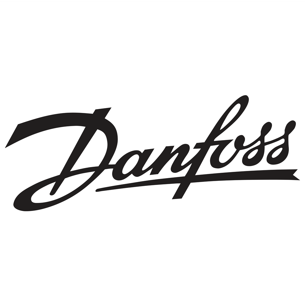 Danfoss logotype, transparent .png, medium, large