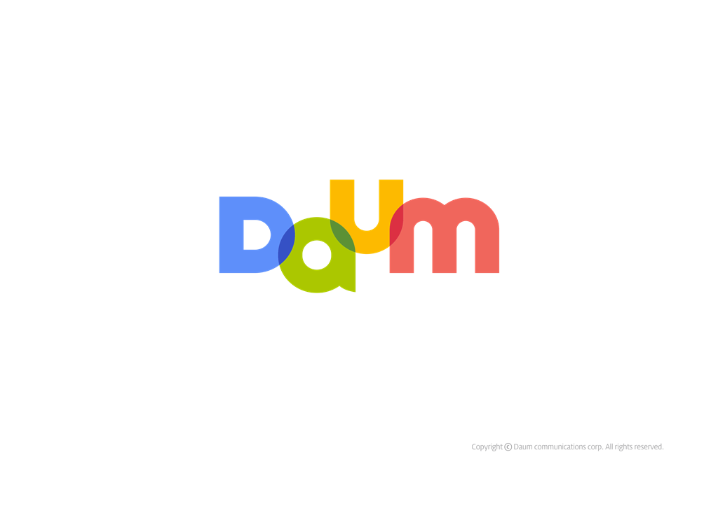 Daum logotype, transparent .png, medium, large