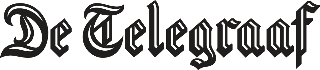 De Telegraaf logotype, transparent .png, medium, large
