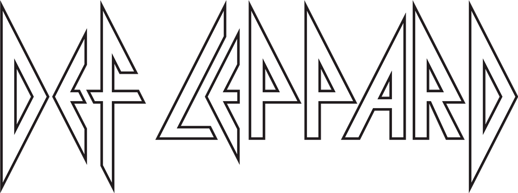 Def Leppard logotype, transparent .png, medium, large