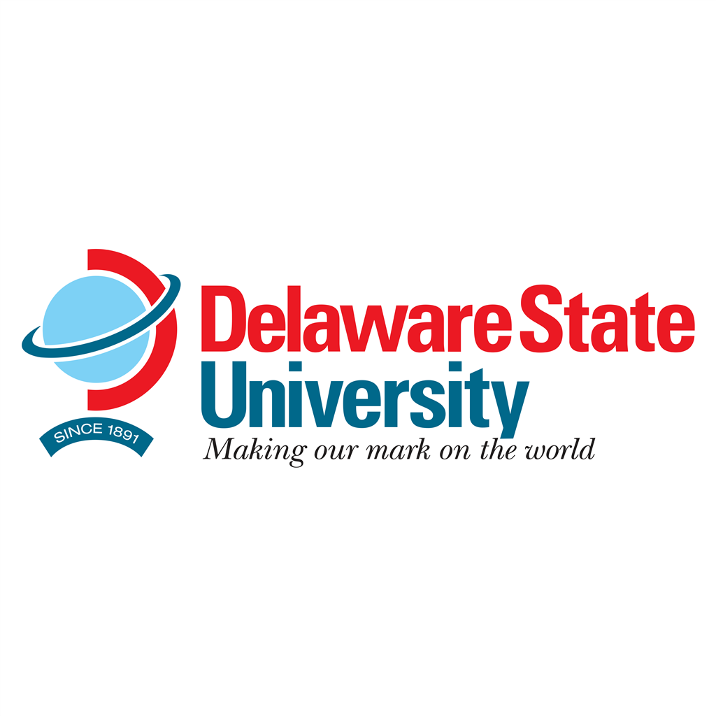 Delaware State University logotype, transparent .png, medium, large