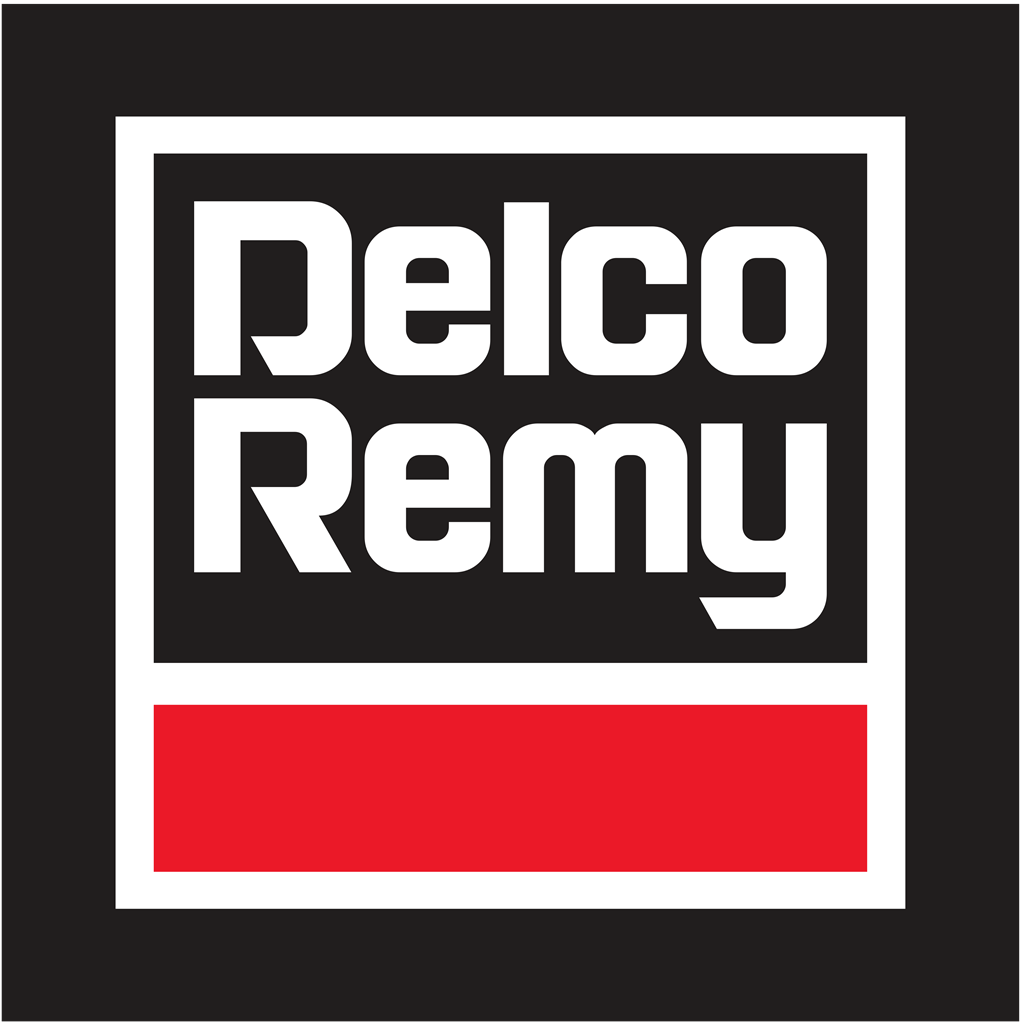 Delco Remy logotype, transparent .png, medium, large