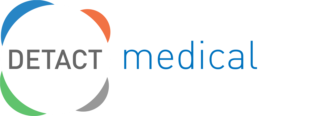 Detact Medical logotype, transparent .png, medium, large