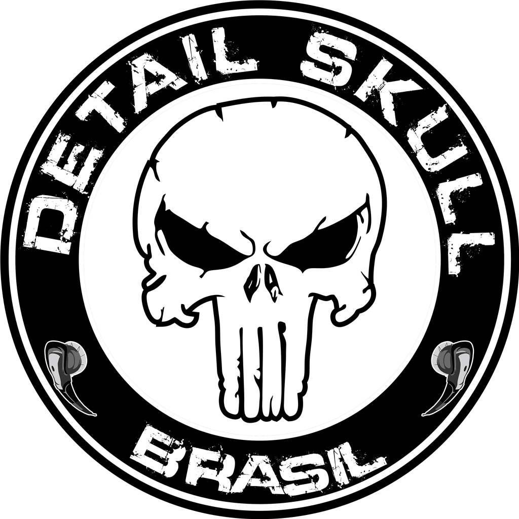 Detail Skull Brasil logotype, transparent .png, medium, large