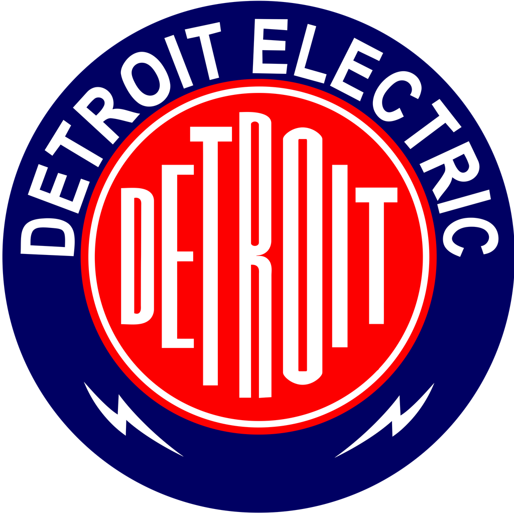 Detroit Electric logotype, transparent .png, medium, large