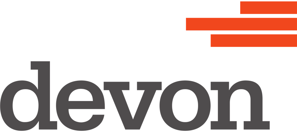 Devon Energy logotype, transparent .png, medium, large
