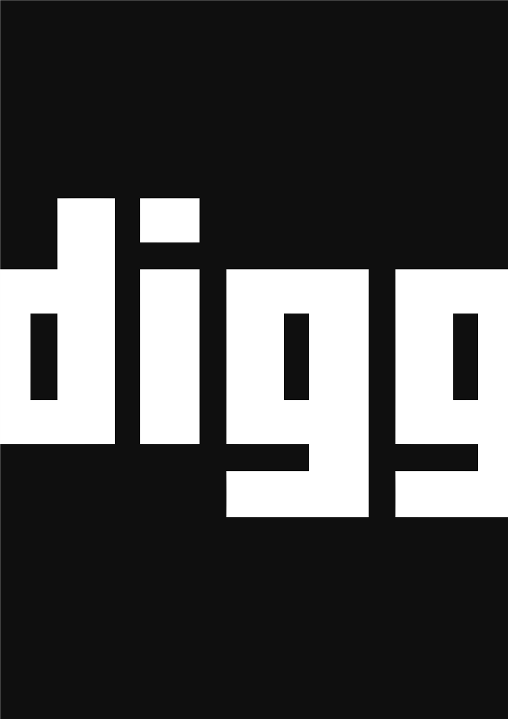 Digg logotype, transparent .png, medium, large
