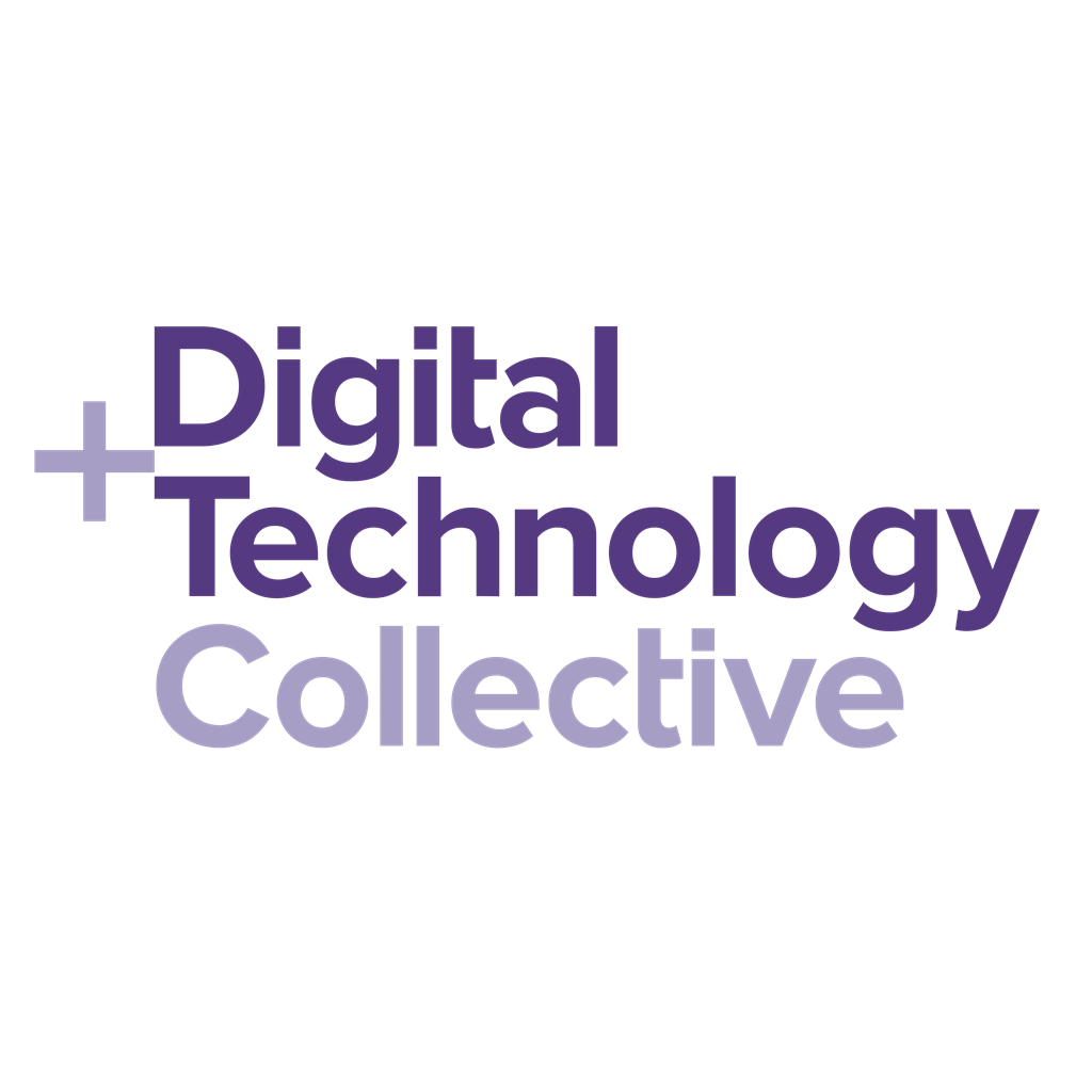 Digital + Technology Collective logotype, transparent .png, medium, large