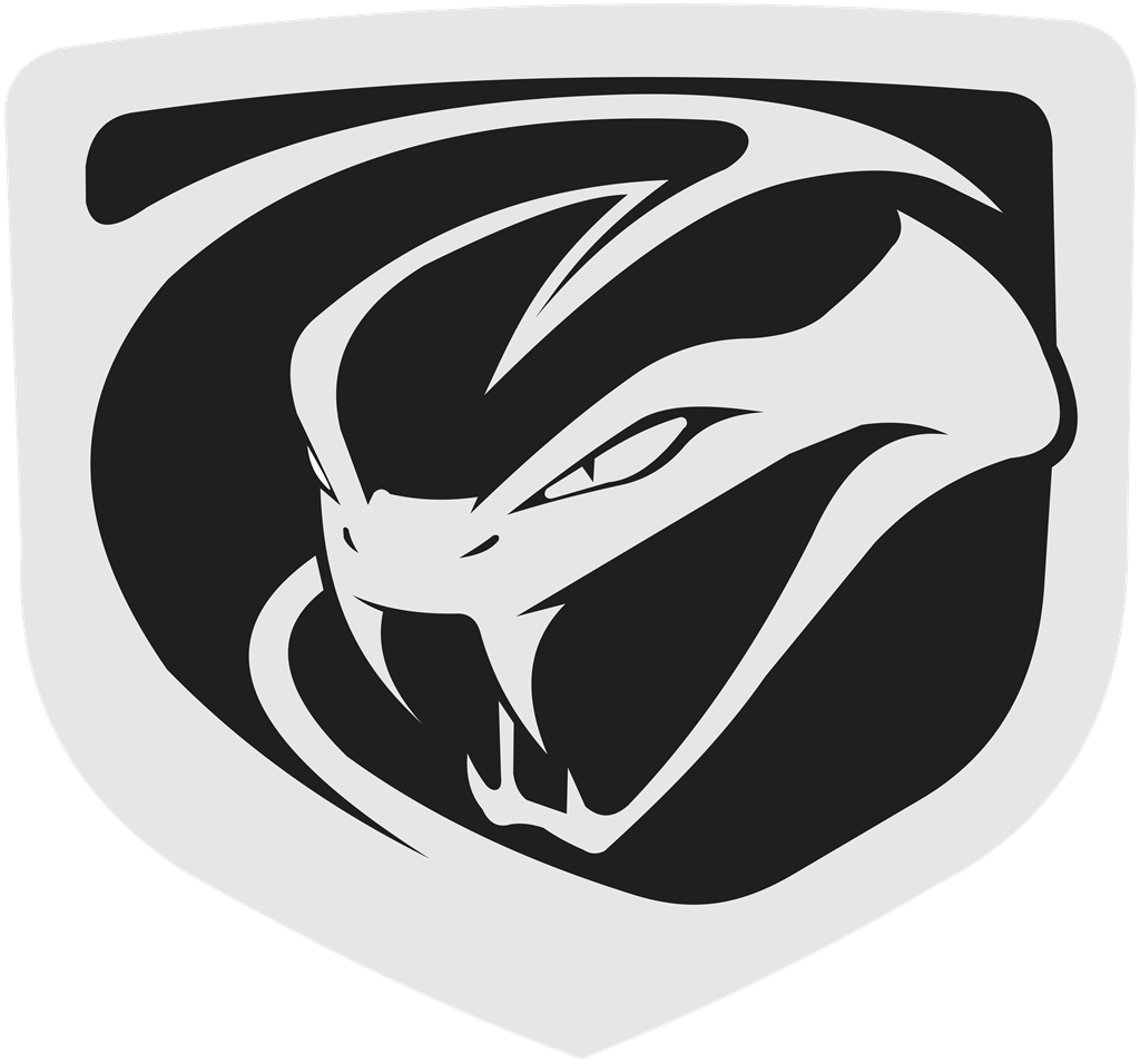 Dodge Viper logotype, transparent .png, medium, large
