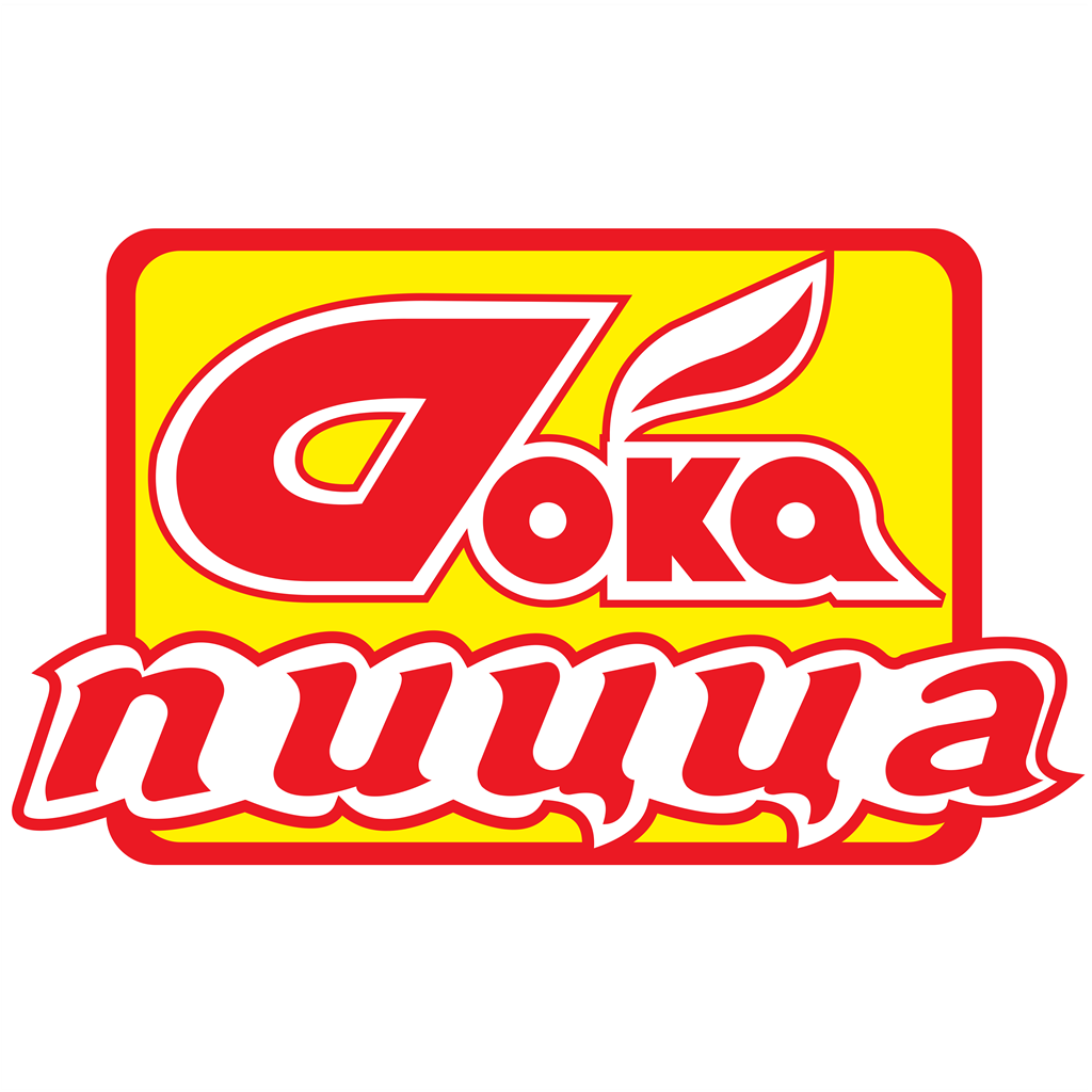Doka Pizza logotype, transparent .png, medium, large
