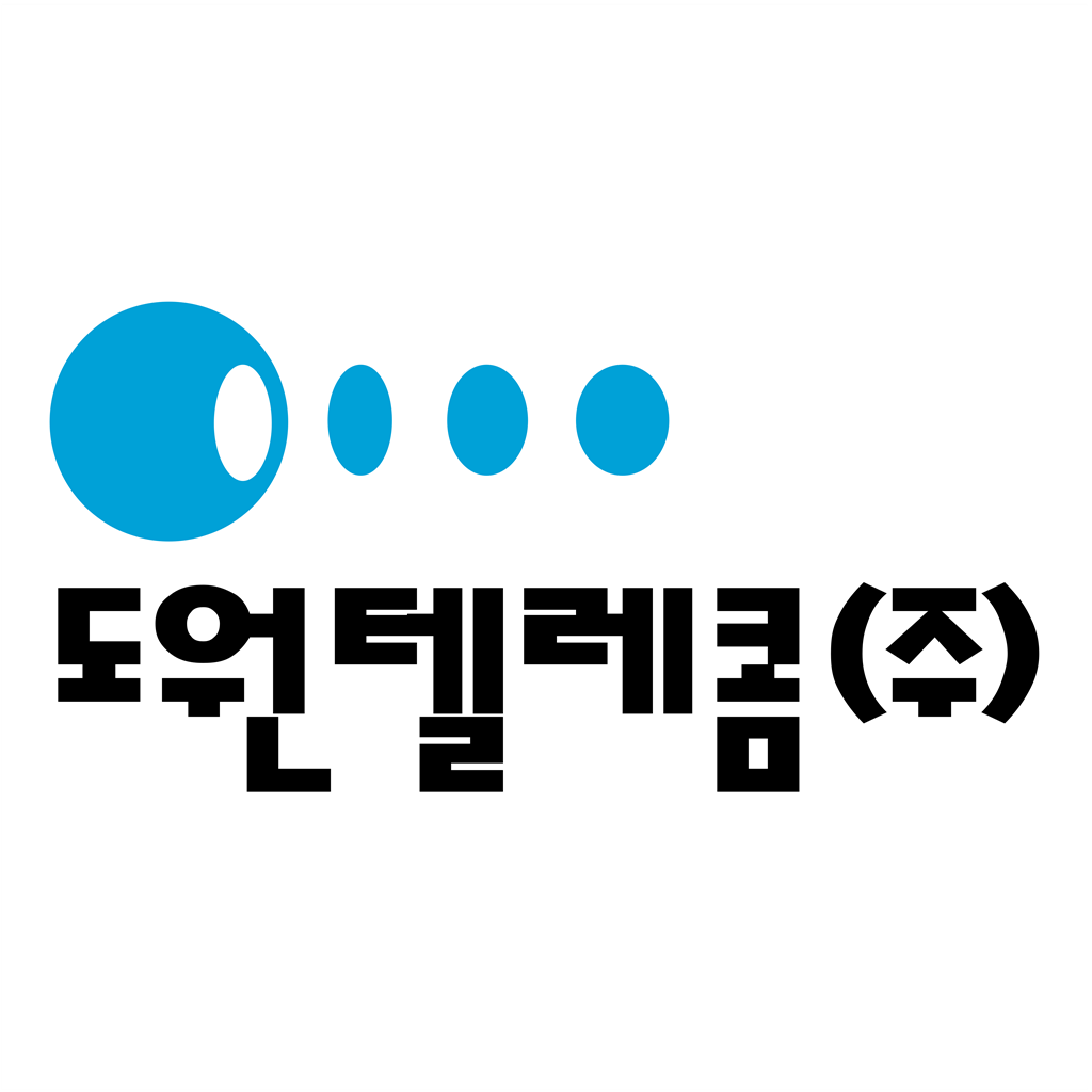 Dowon Telecom logotype, transparent .png, medium, large