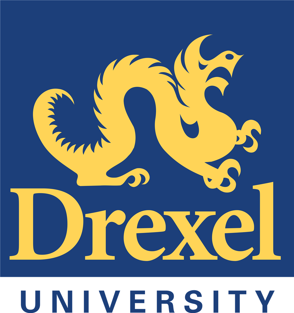 Drexel University logotype, transparent .png, medium, large