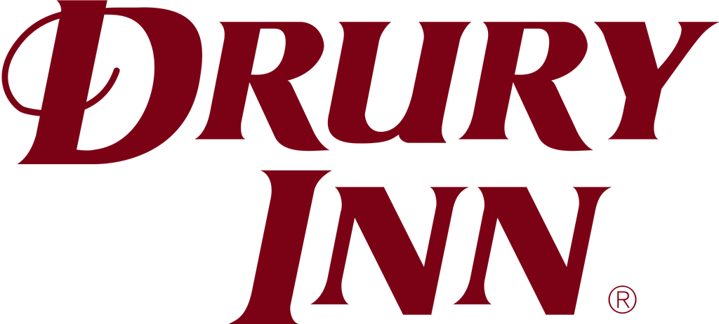 Drury Hotels logotype, transparent .png, medium, large