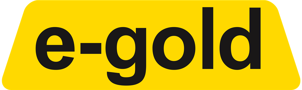E-gold logotype, transparent .png, medium, large
