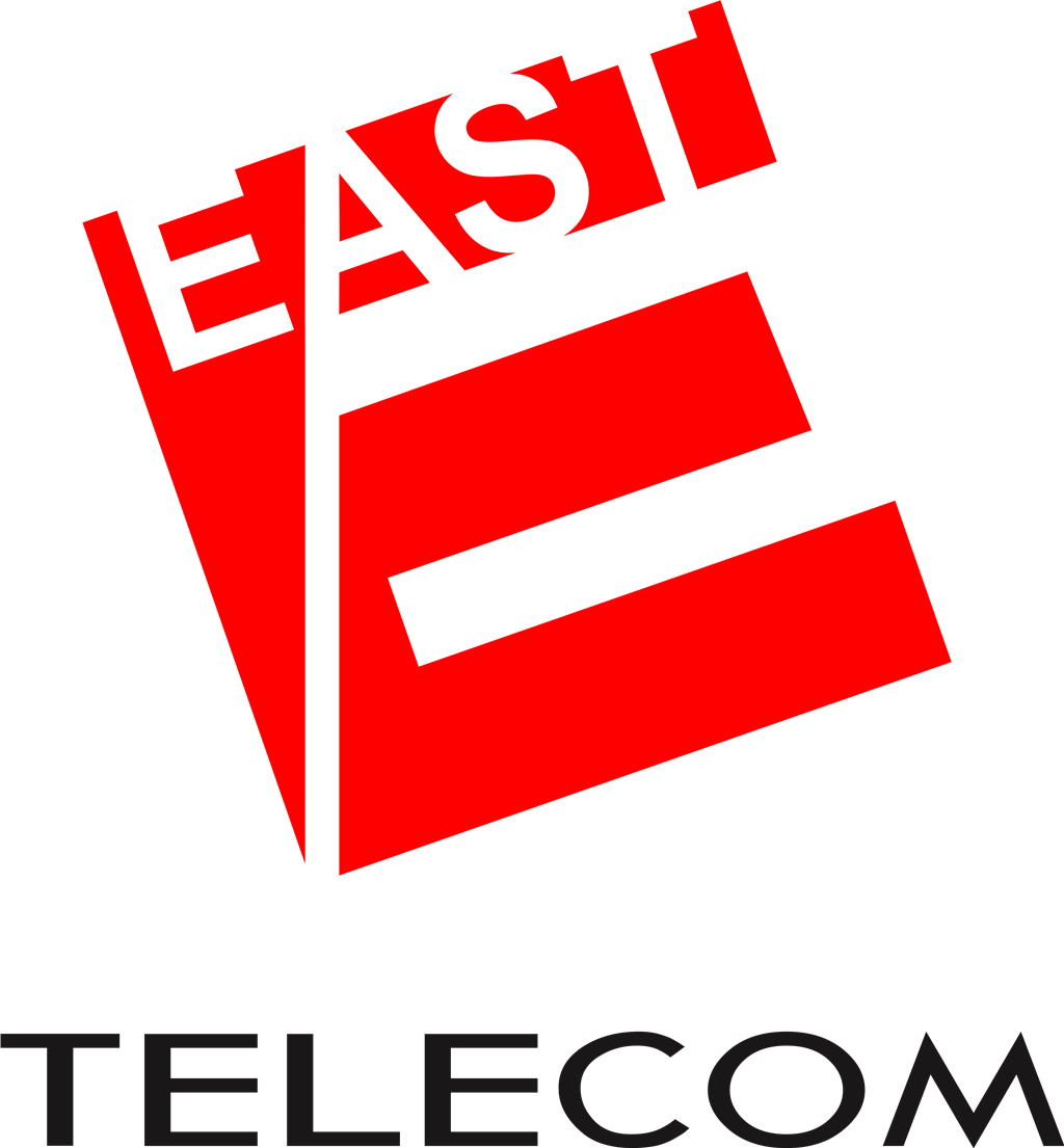 East Telecom logotype, transparent .png, medium, large
