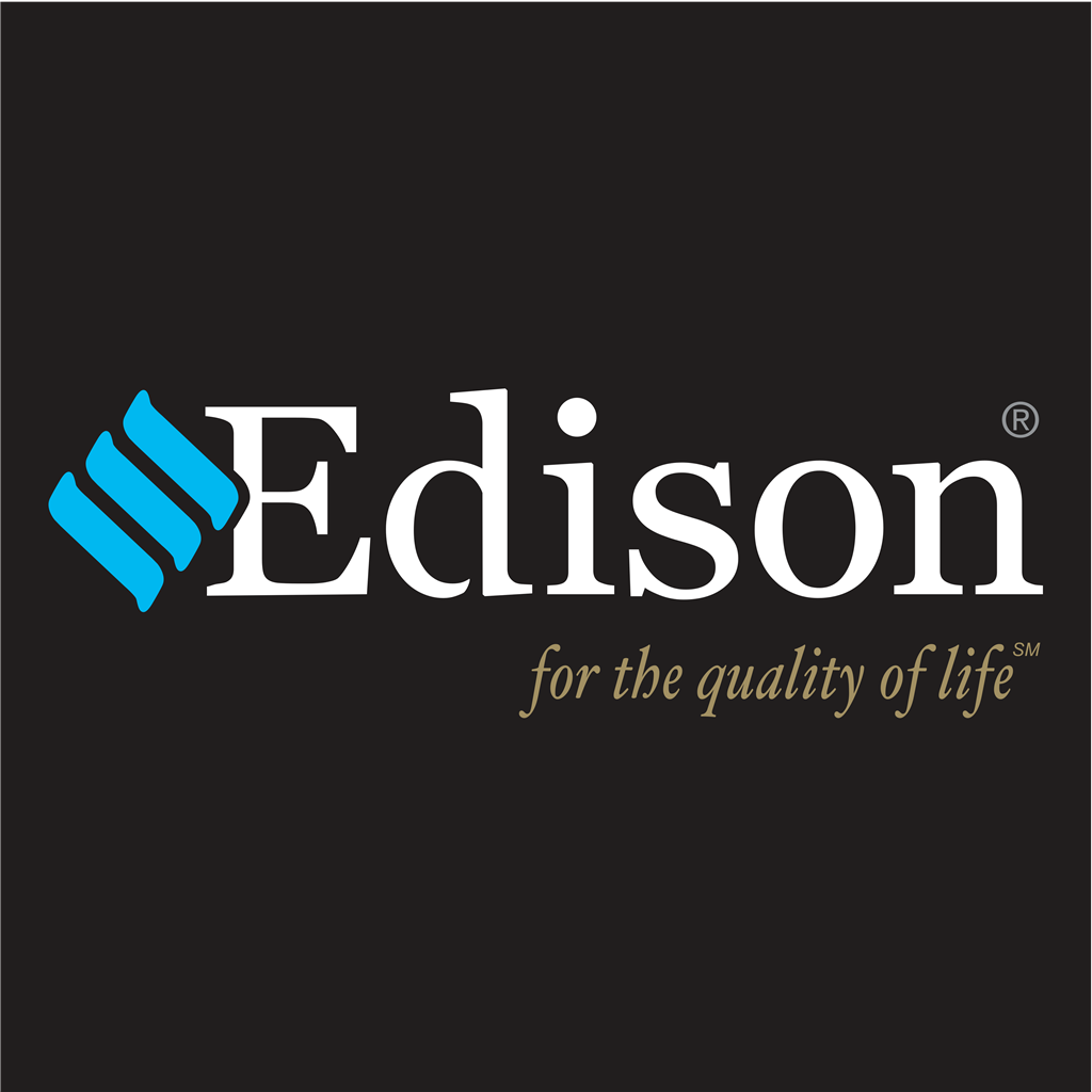 Edison Electric Corp logotype, transparent .png, medium, large