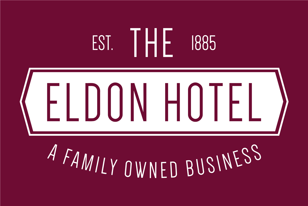 Eldon Hotel logotype, transparent .png, medium, large