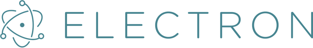 Electron logotype, transparent .png, medium, large