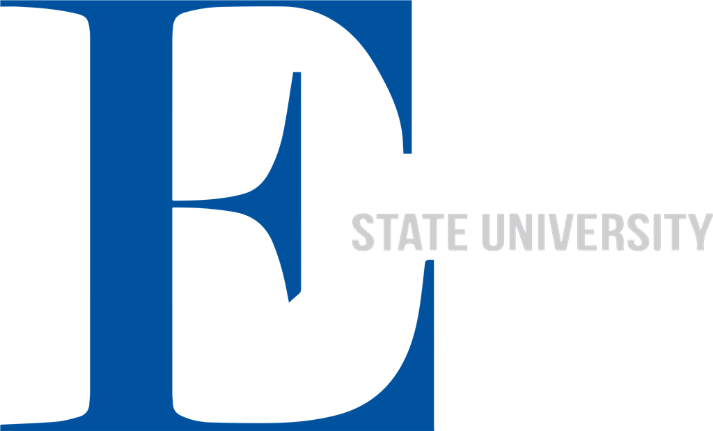 Elizabeth City State University logotype, transparent .png, medium, large