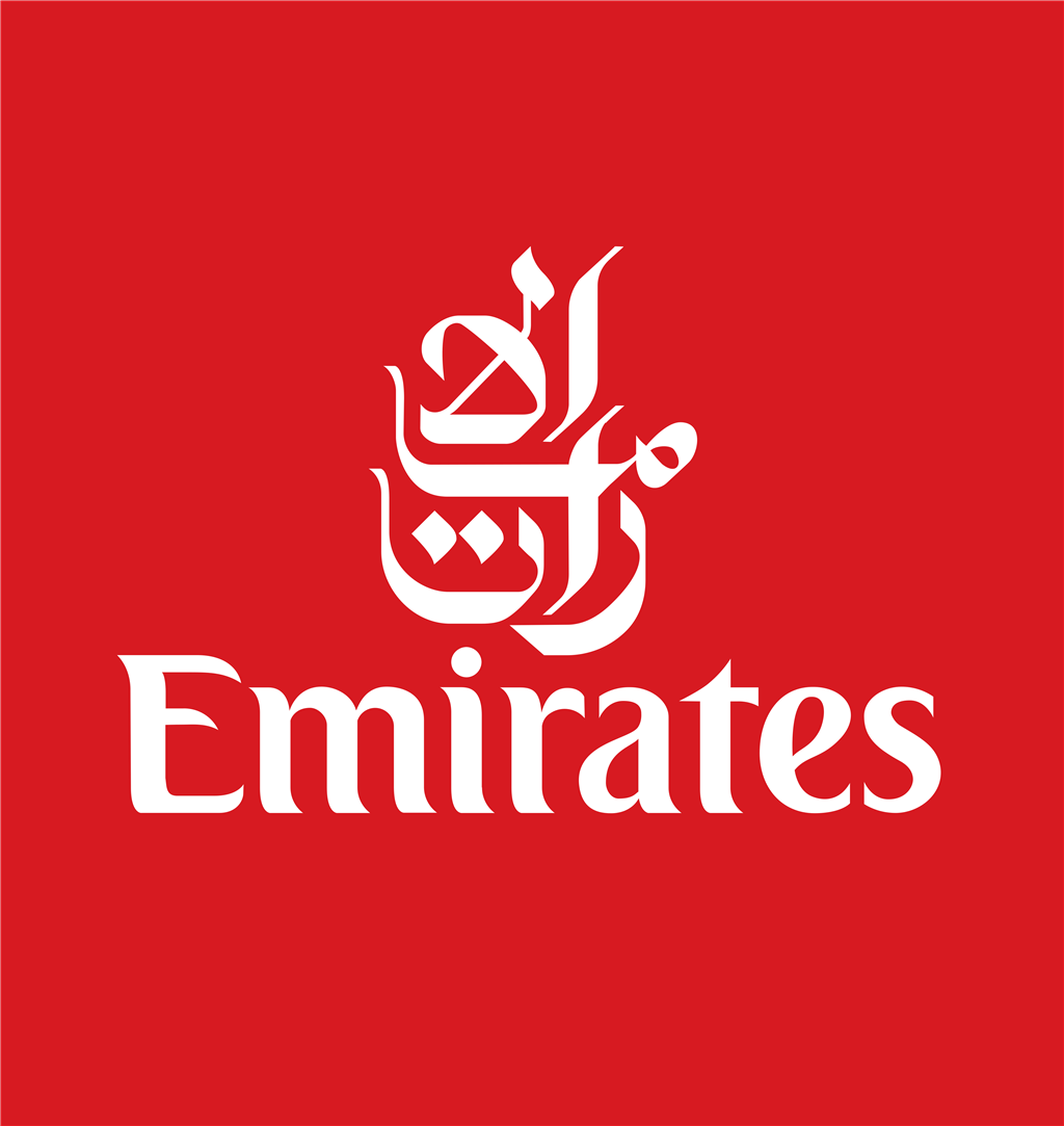 Emirates logotype, transparent .png, medium, large