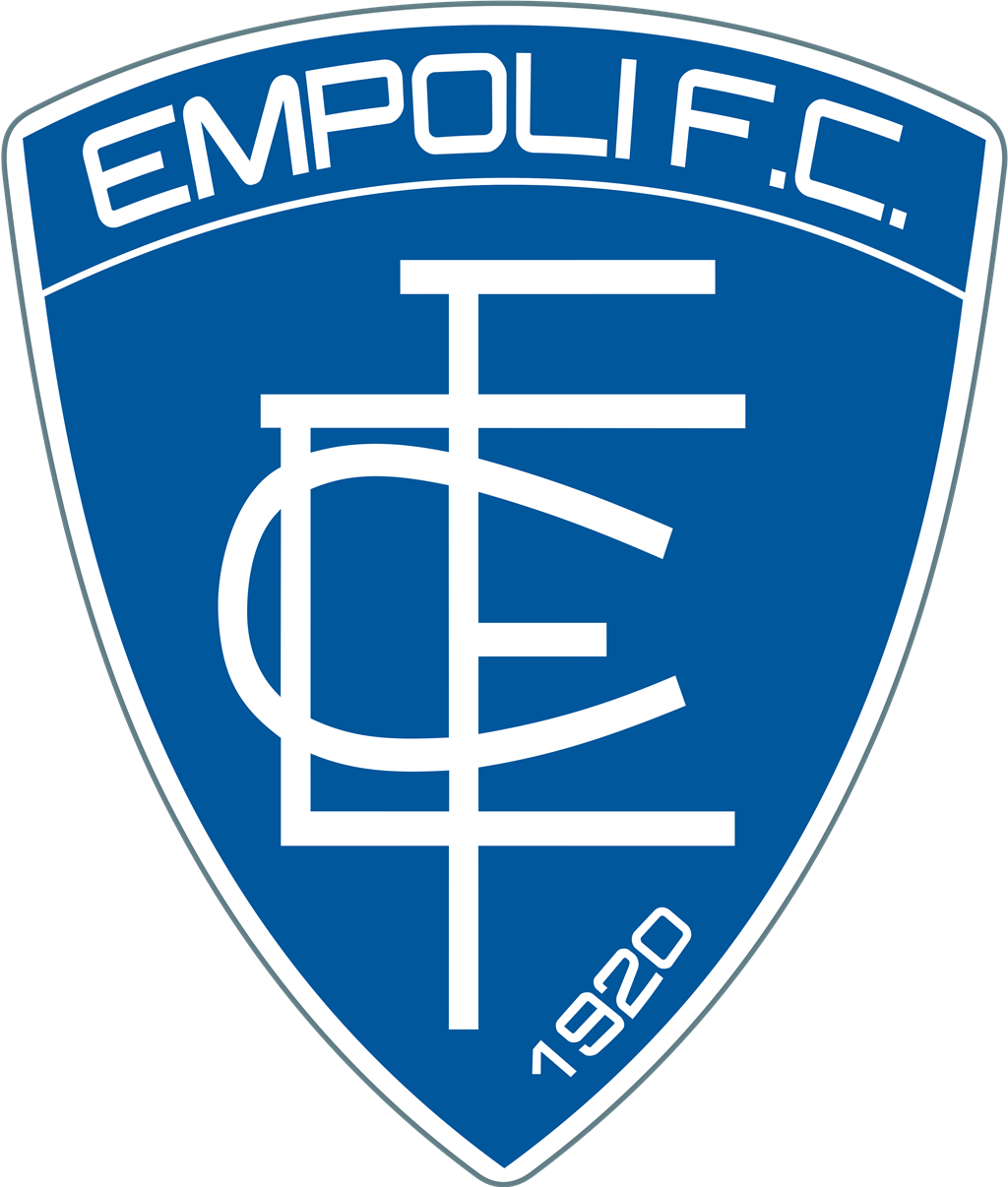 Empoli FC logotype, transparent .png, medium, large
