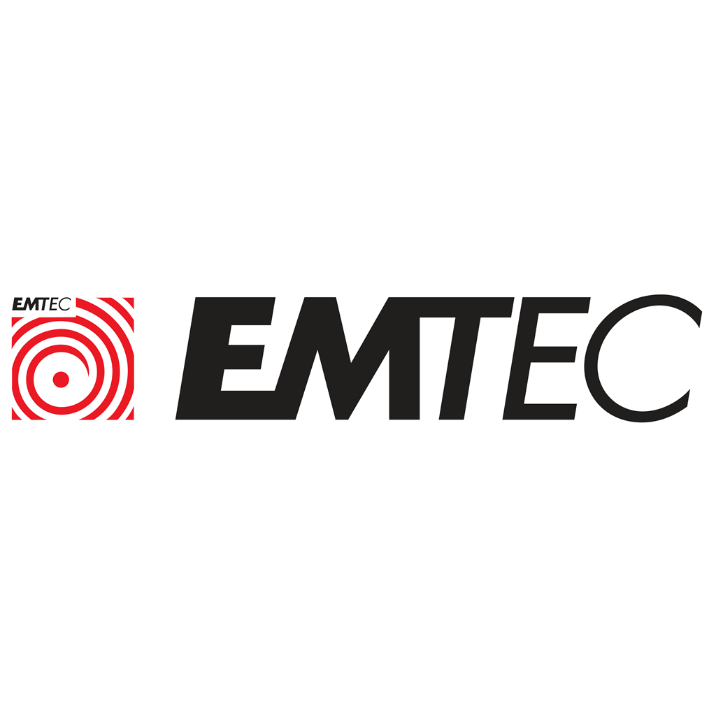 EMTEC logotype, transparent .png, medium, large