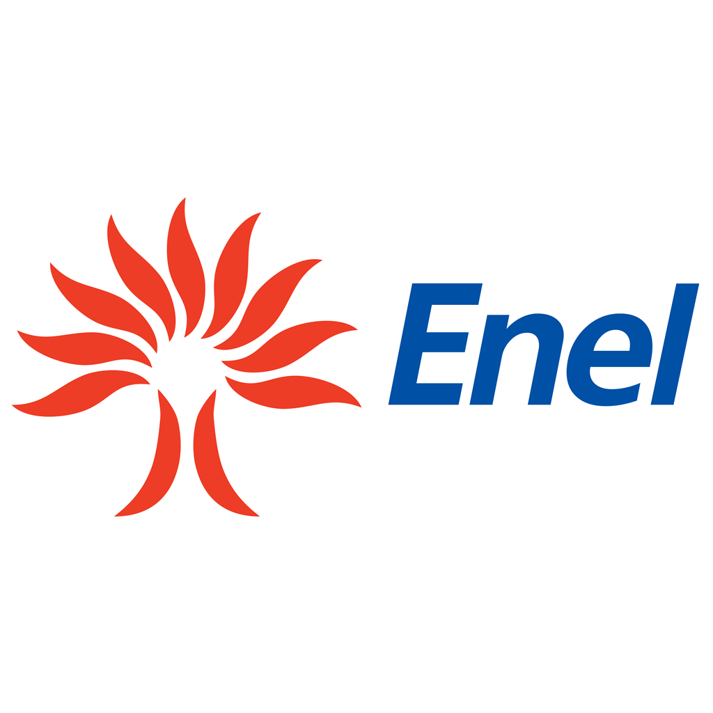 Enel logotype, transparent .png, medium, large