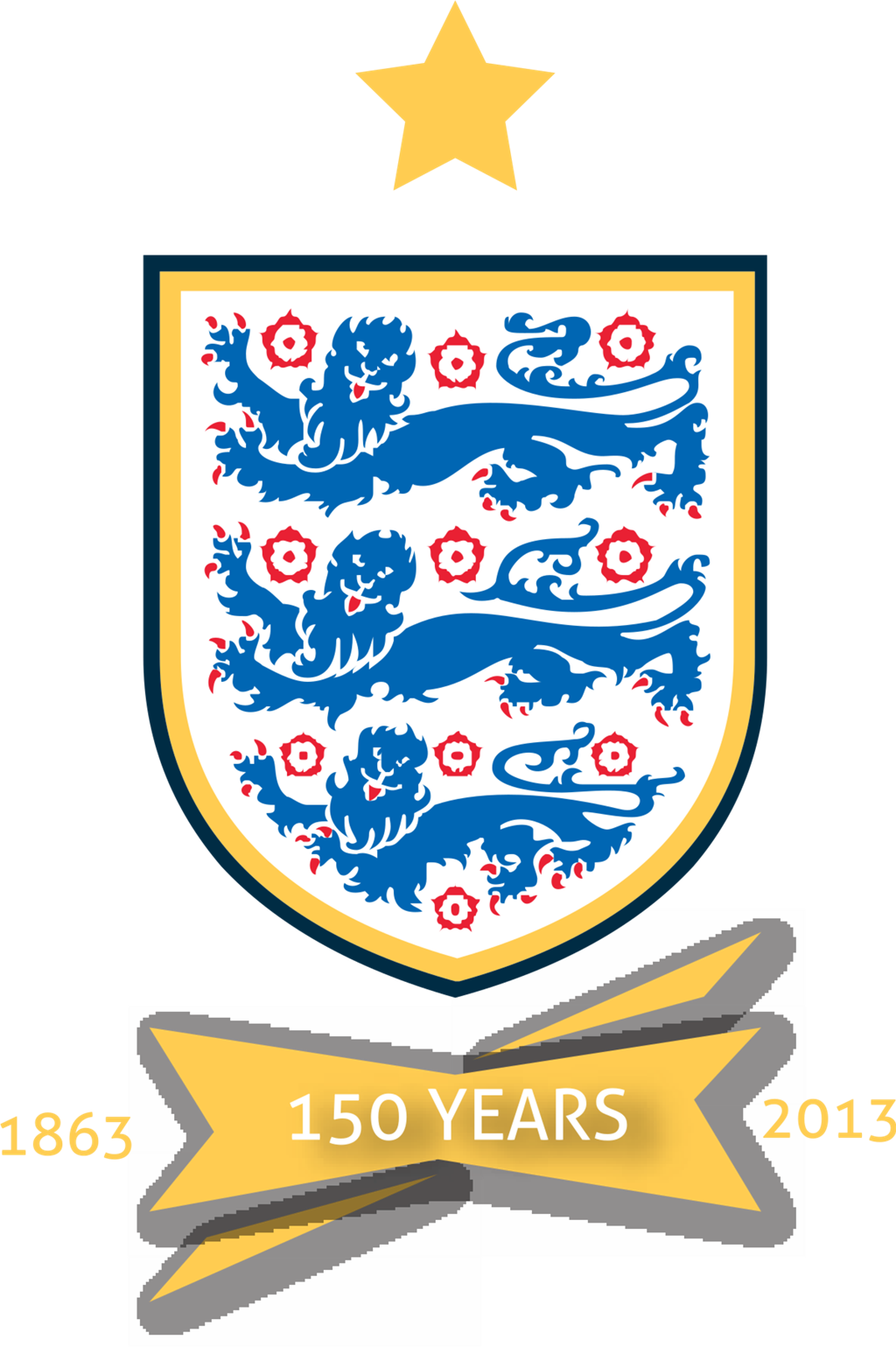 England national football team logotype, transparent .png, medium, large