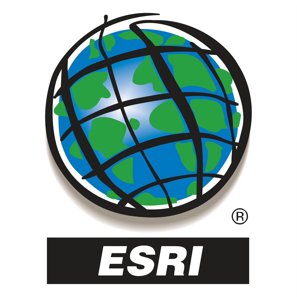ESRI logotype, transparent .png, medium, large