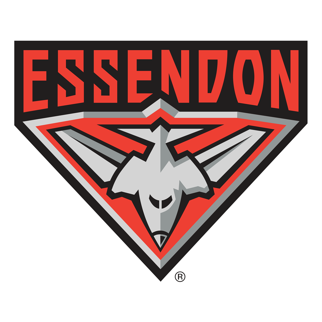 Essendon Bombers logotype, transparent .png, medium, large