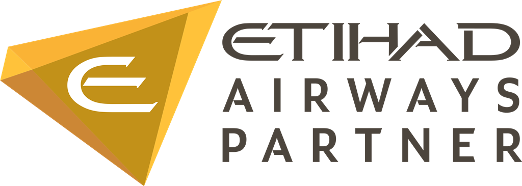Etihad Airways logotype, transparent .png, medium, large