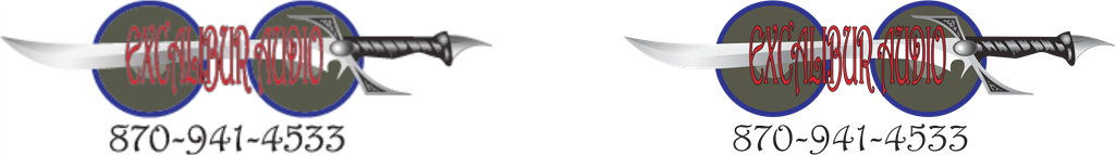 Excalibur logotype, transparent .png, medium, large