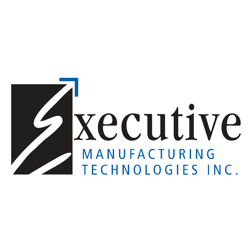 Executive Manufacturing Technologies logotype, transparent .png, medium, large