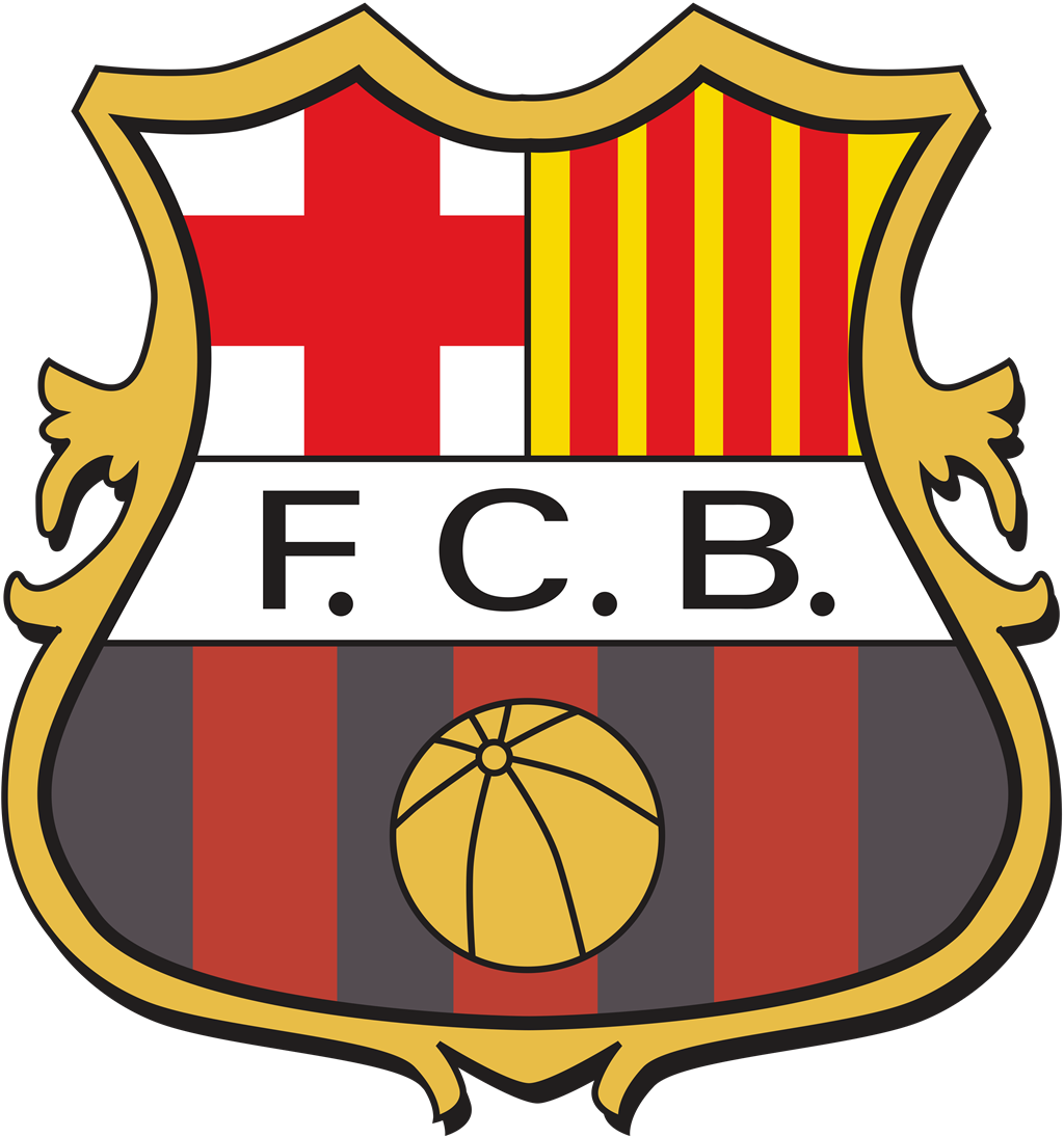 FC Barcelona logotype, transparent .png, medium, large