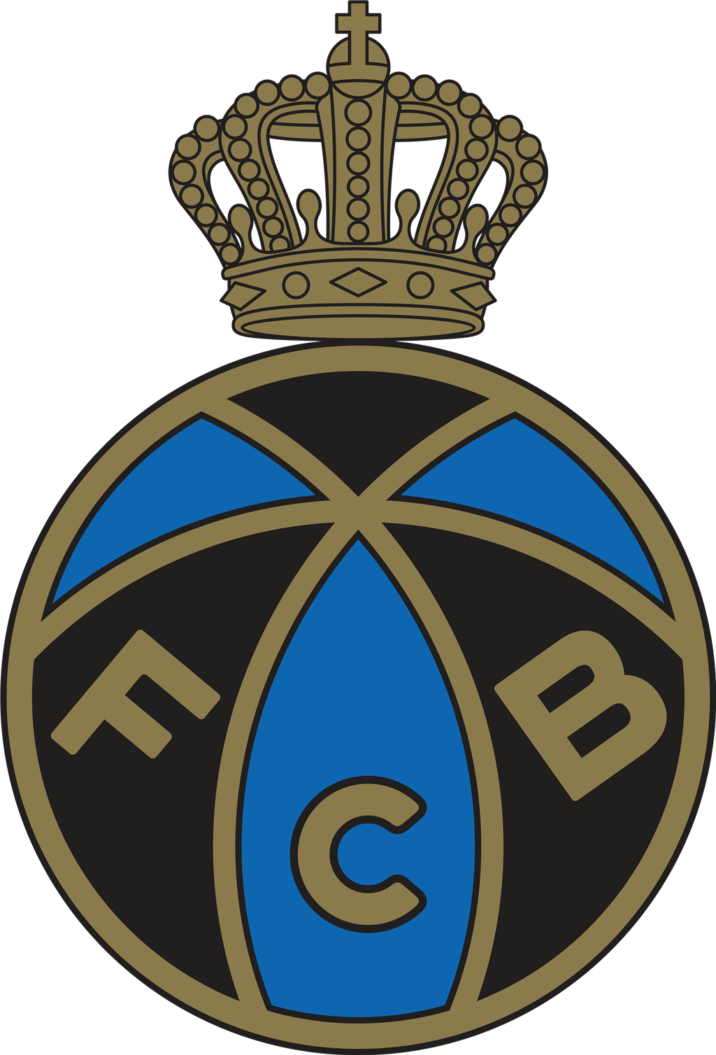 FC Brugge logotype, transparent .png, medium, large