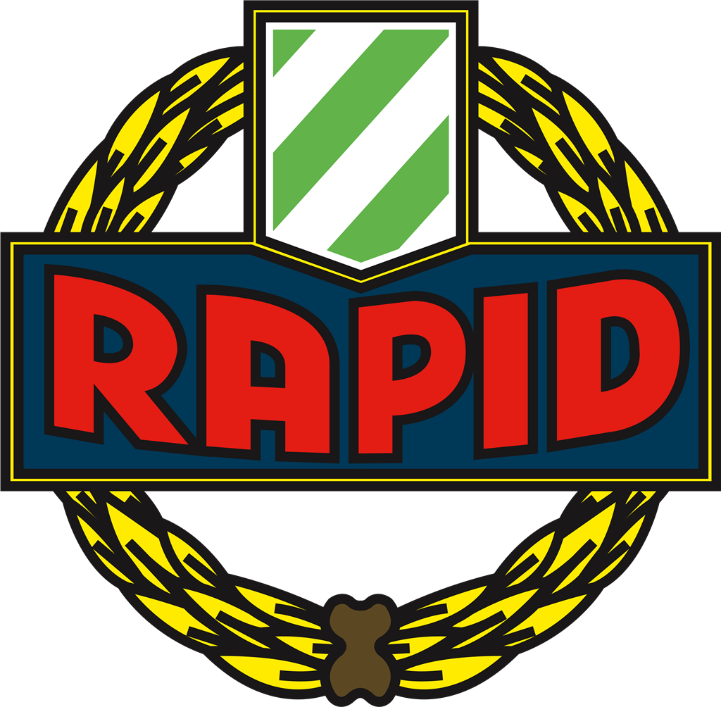 FC Rapid Vienna logotype, transparent .png, medium, large