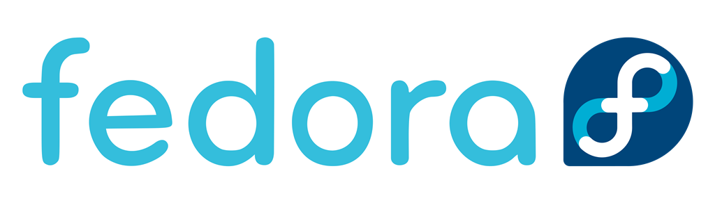 Fedora logotype, transparent .png, medium, large