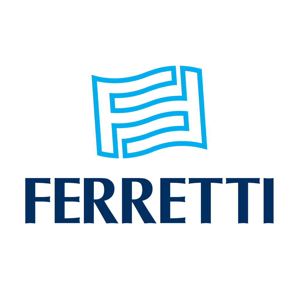 Ferretti Yacht logotype, transparent .png, medium, large