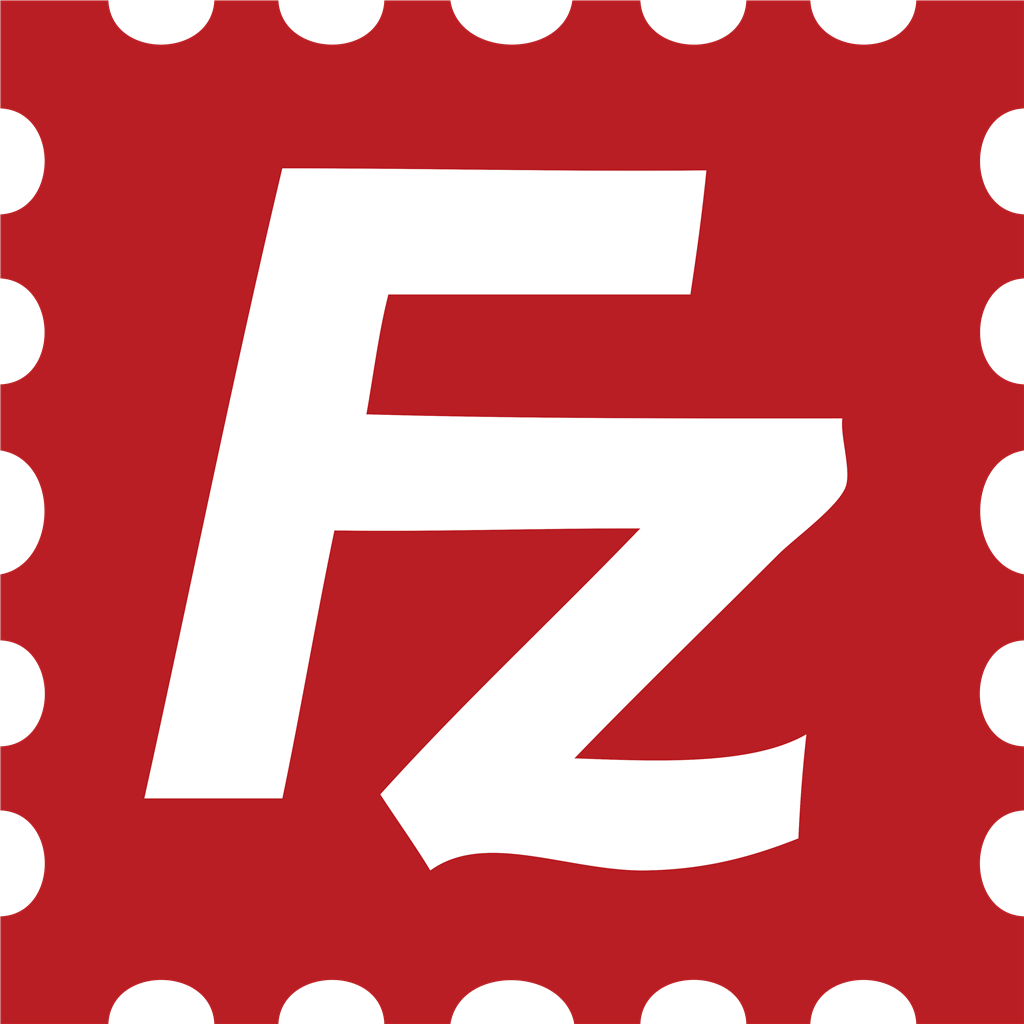 FileZilla logotype, transparent .png, medium, large