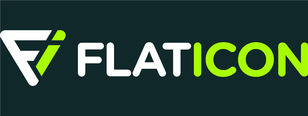 Flaticon logotype, transparent .png, medium, large