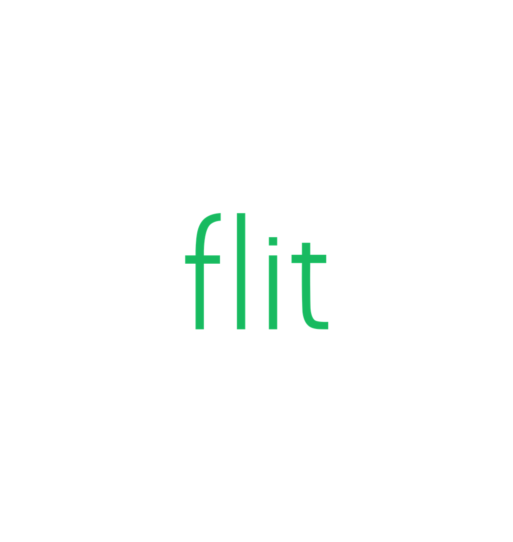 Flit logotype, transparent .png, medium, large