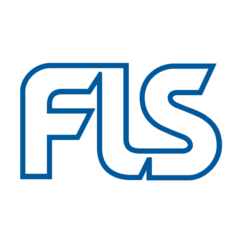 FLS Industries logotype, transparent .png, medium, large
