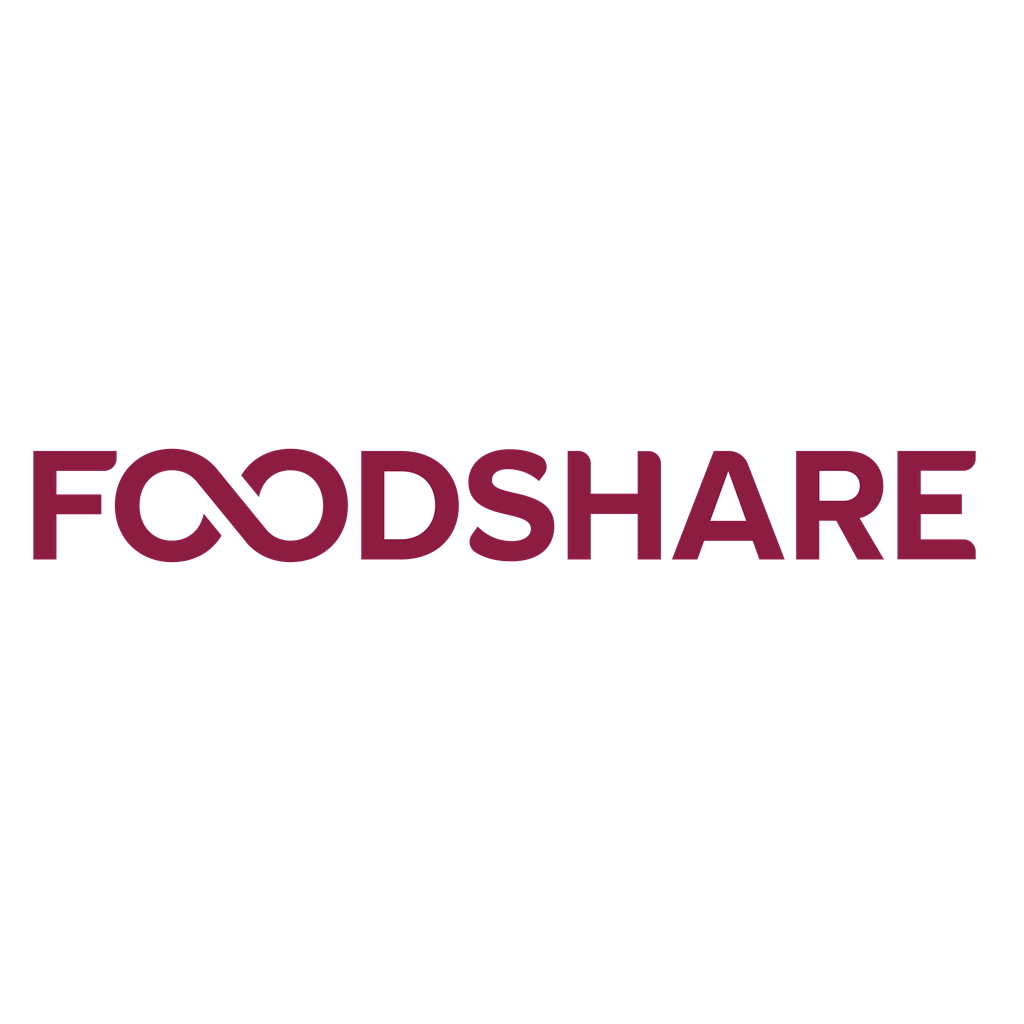 Foodshare logotype, transparent .png, medium, large