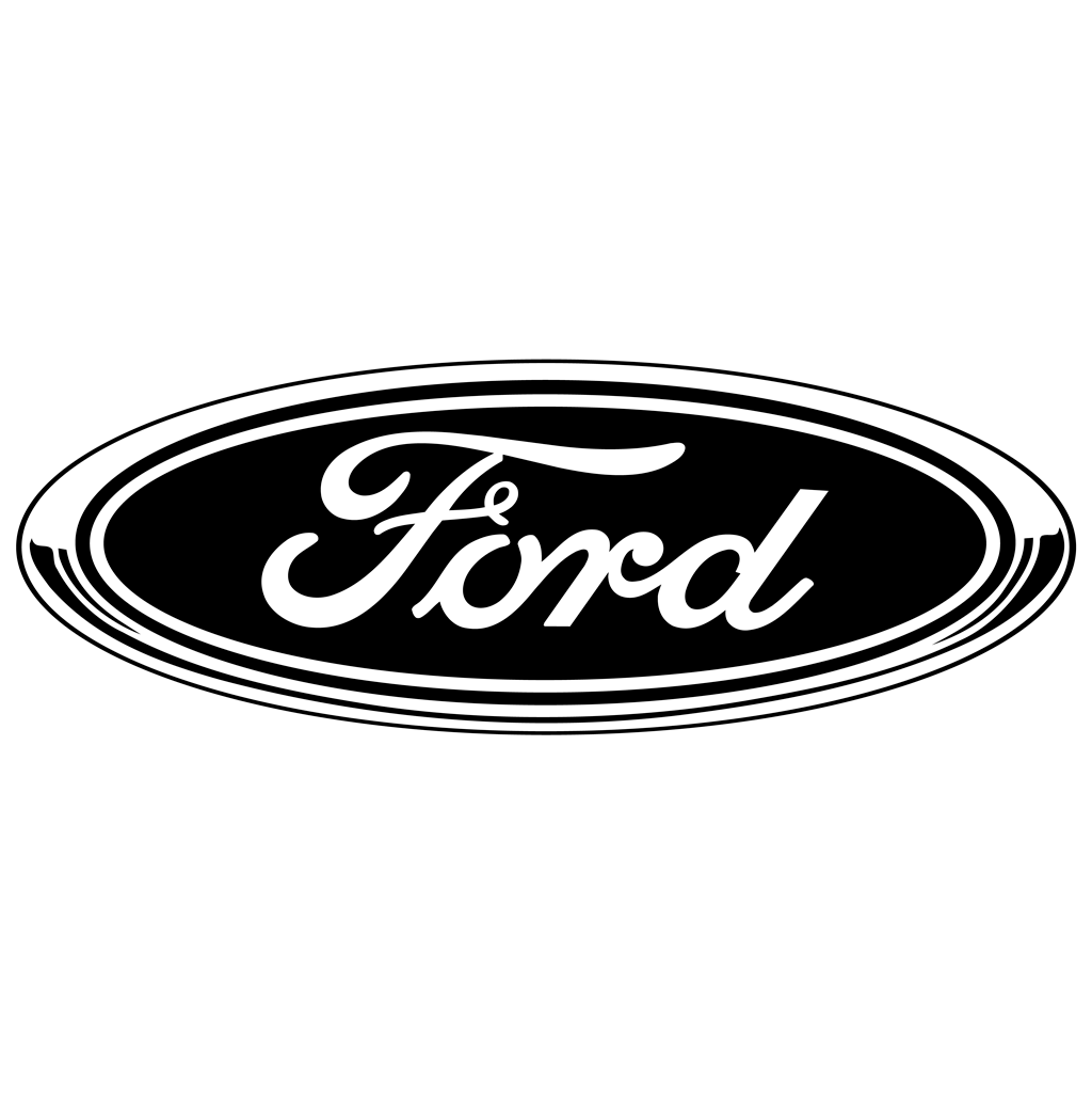 Ford - black logotype, transparent .png, medium, large