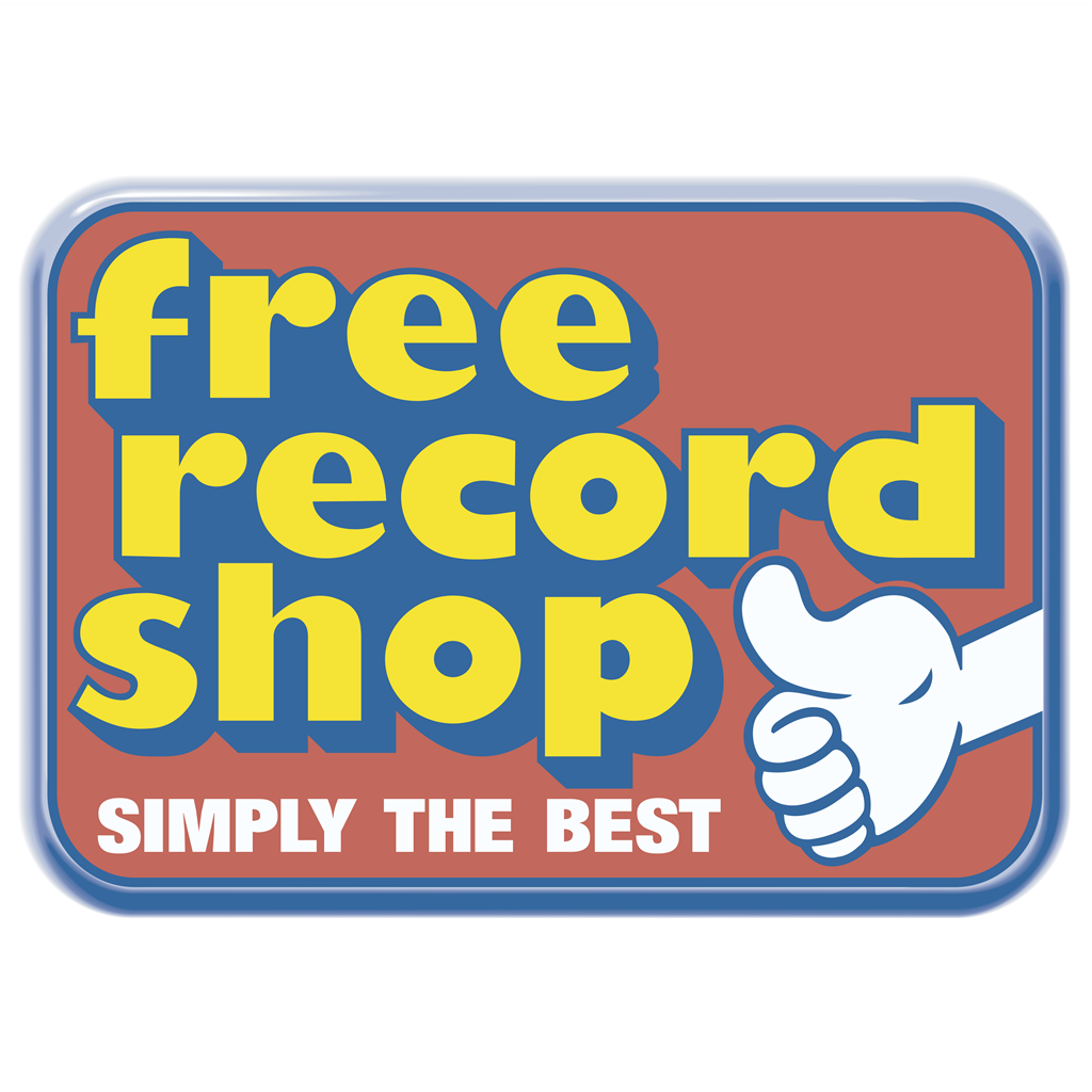 Free Record Shop logotype, transparent .png, medium, large