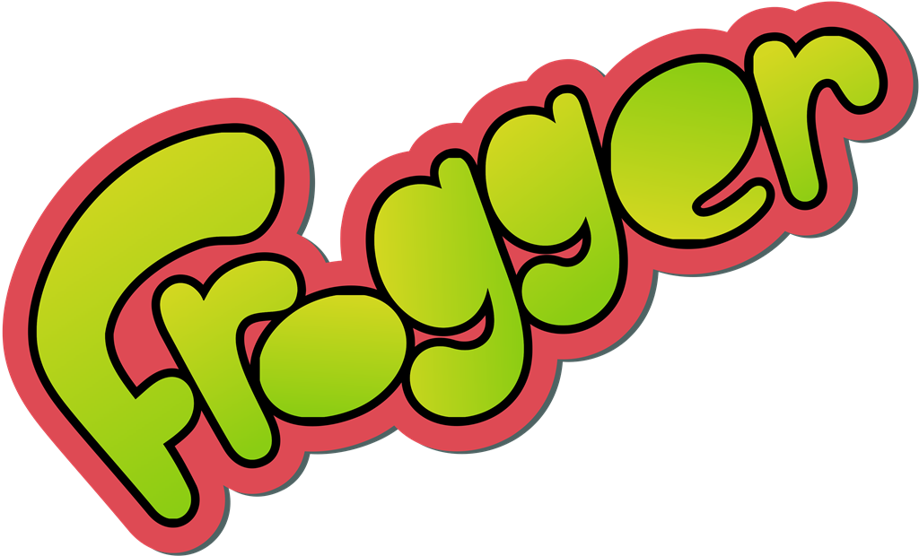 Frogger logotype, transparent .png, medium, large