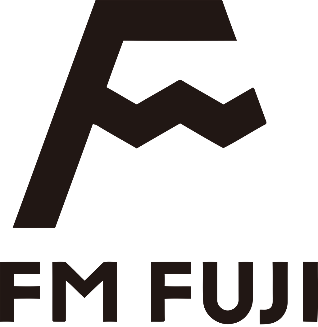 Fuji FM logotype, transparent .png, medium, large