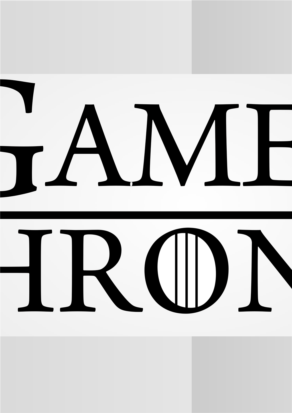 Game of Thrones logotype, transparent .png, medium, large