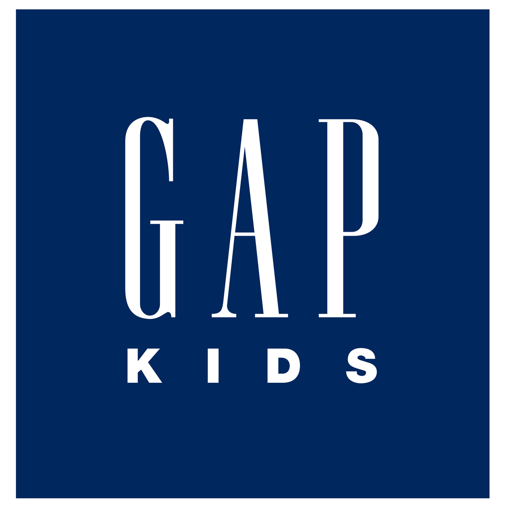 Gap Kids logotype, transparent .png, medium, large