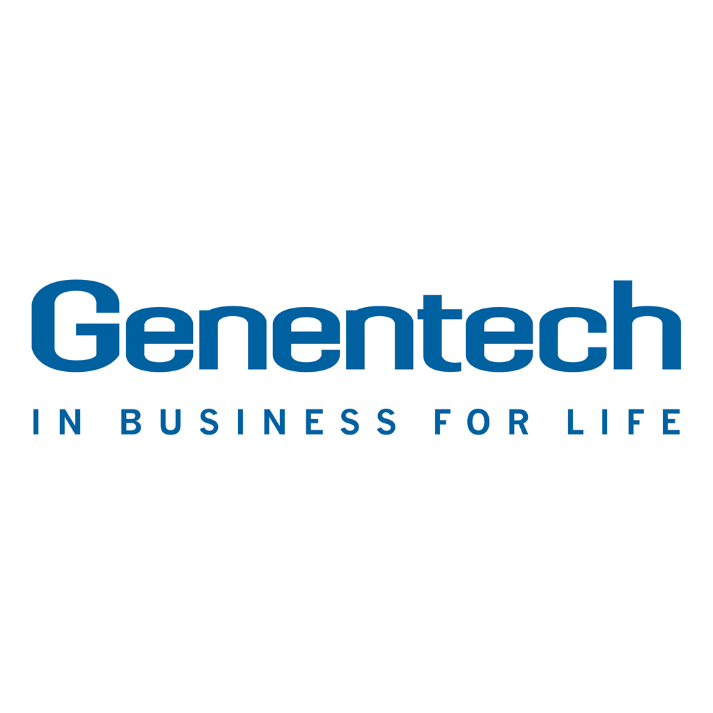 Genentech logotype, transparent .png, medium, large
